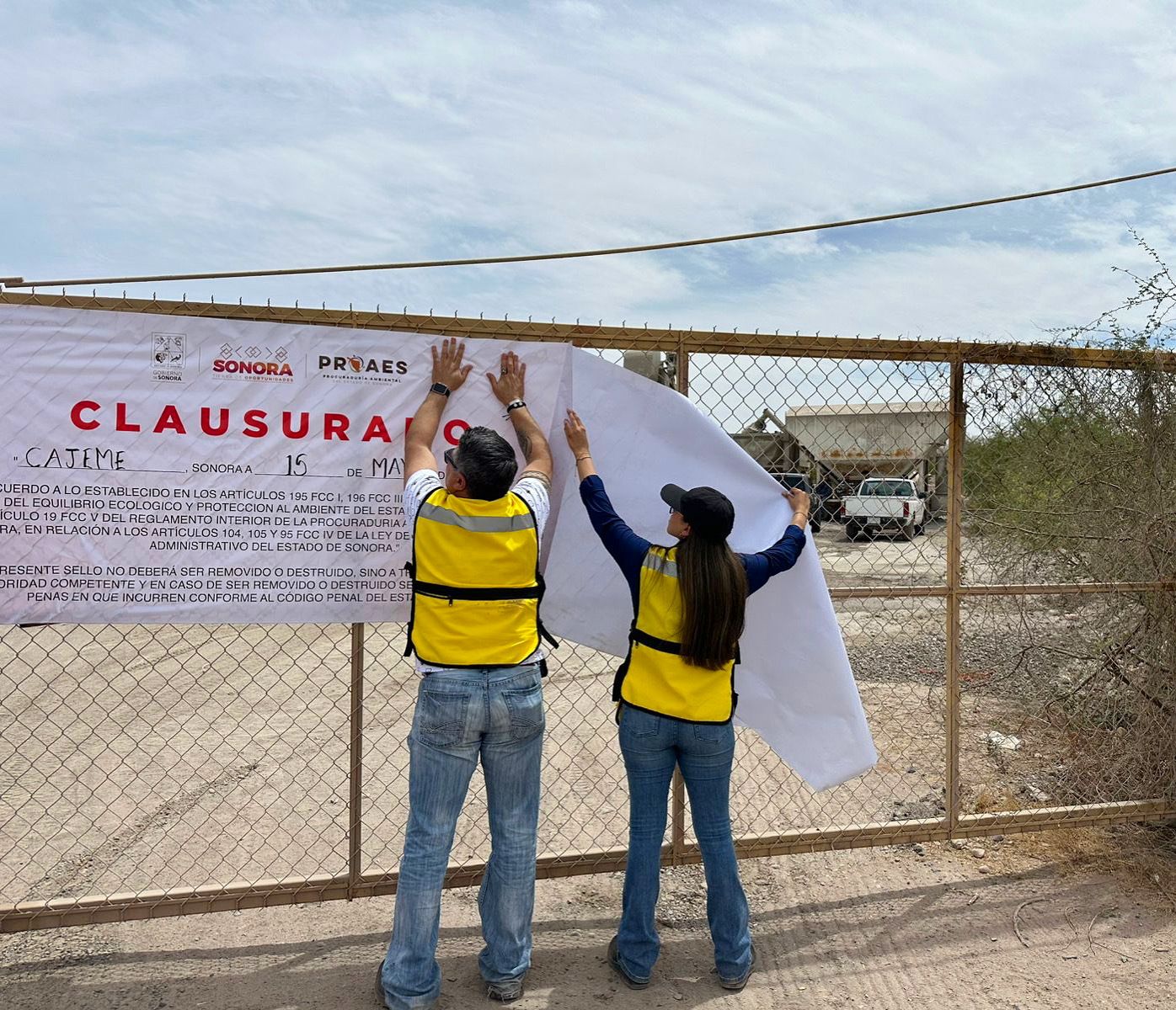 Colocación y levantamiento de sellos de clausura